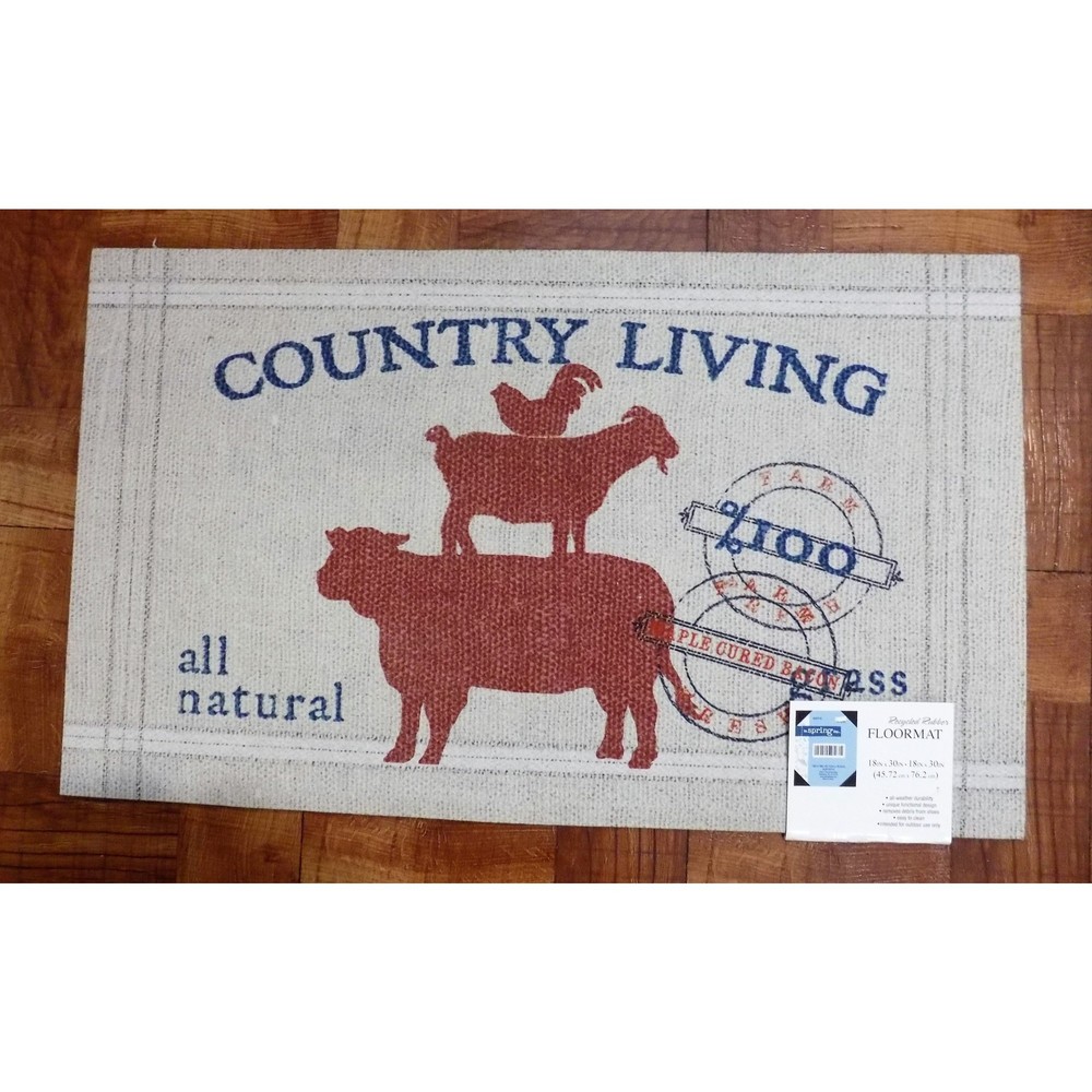 New MOHAWK Cushioned Rubber Door Farmhouse Style Country Living Recycled Rubber